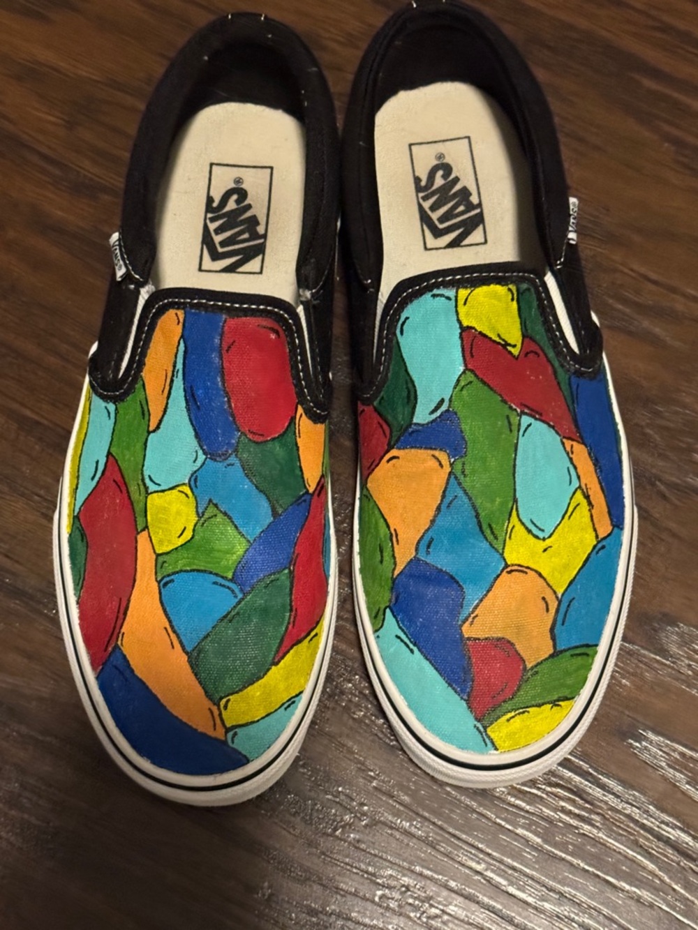 Vans Slip-On Sneakers in Multicolor Patchwork